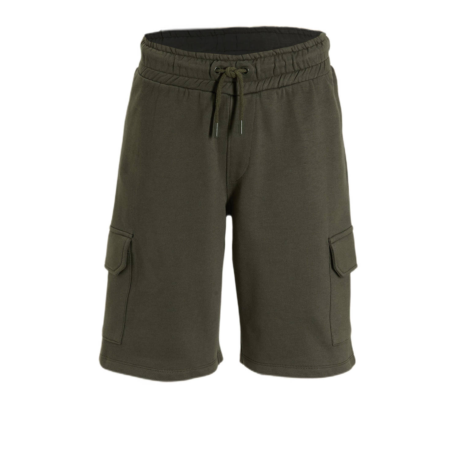 Anytime cargo sweat short groen
