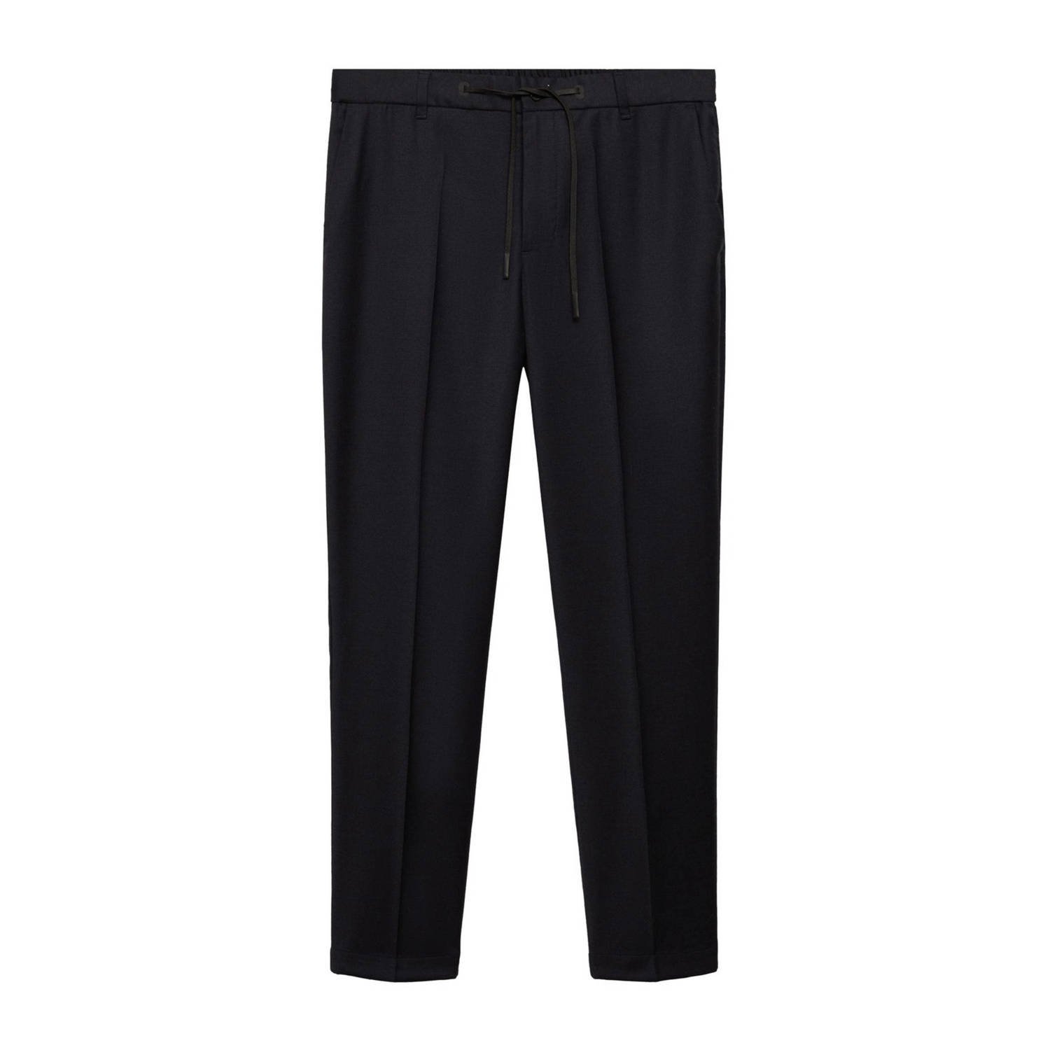 Mango Man slim pantalon donkerblauw