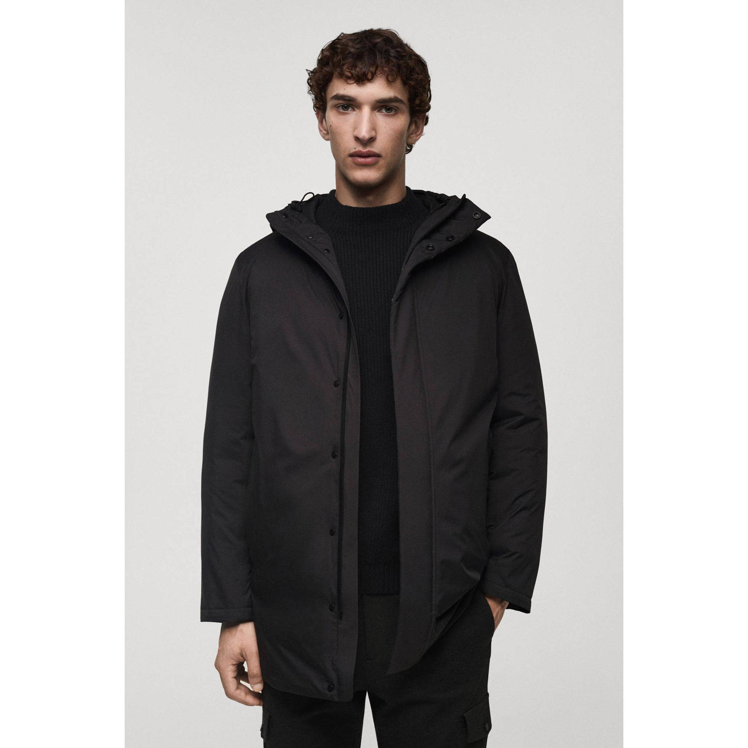 Mango Man softshell jas zwart