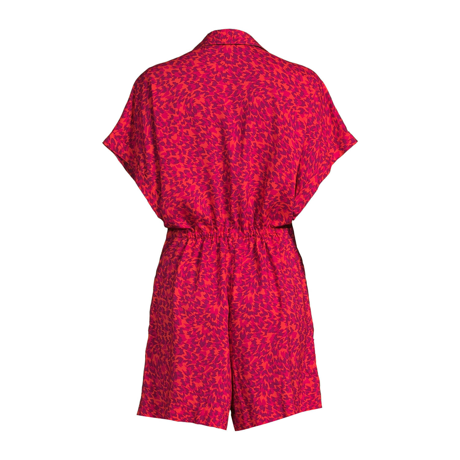 anytime playsuit met all over print roze paars