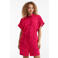 Anytime playsuit met all over print roze/paars