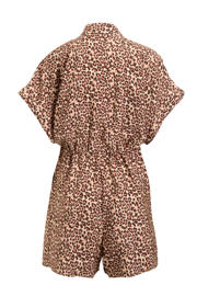 thumbnail: Anytime playsuit met panterprint beige/bruin