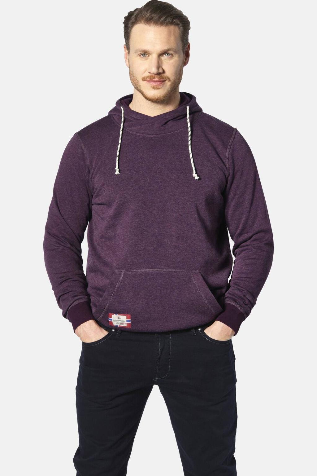 Jan Vanderstorm hoodie BLANKARD Plus Size aubergine