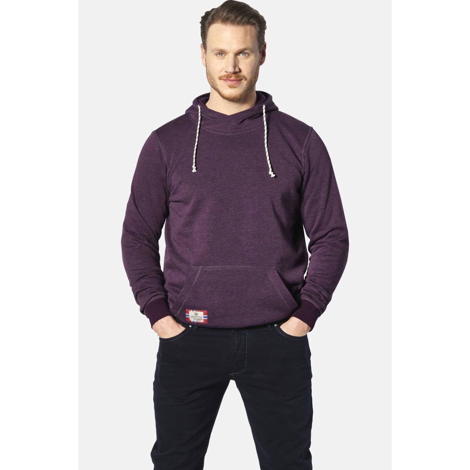 Jan Vanderstorm hoodie BLANKARD Plus Size donkerrood