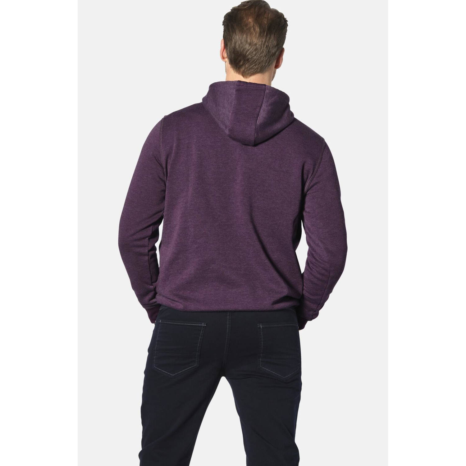 Jan Vanderstorm hoodie BLANKARD Plus Size aubergine