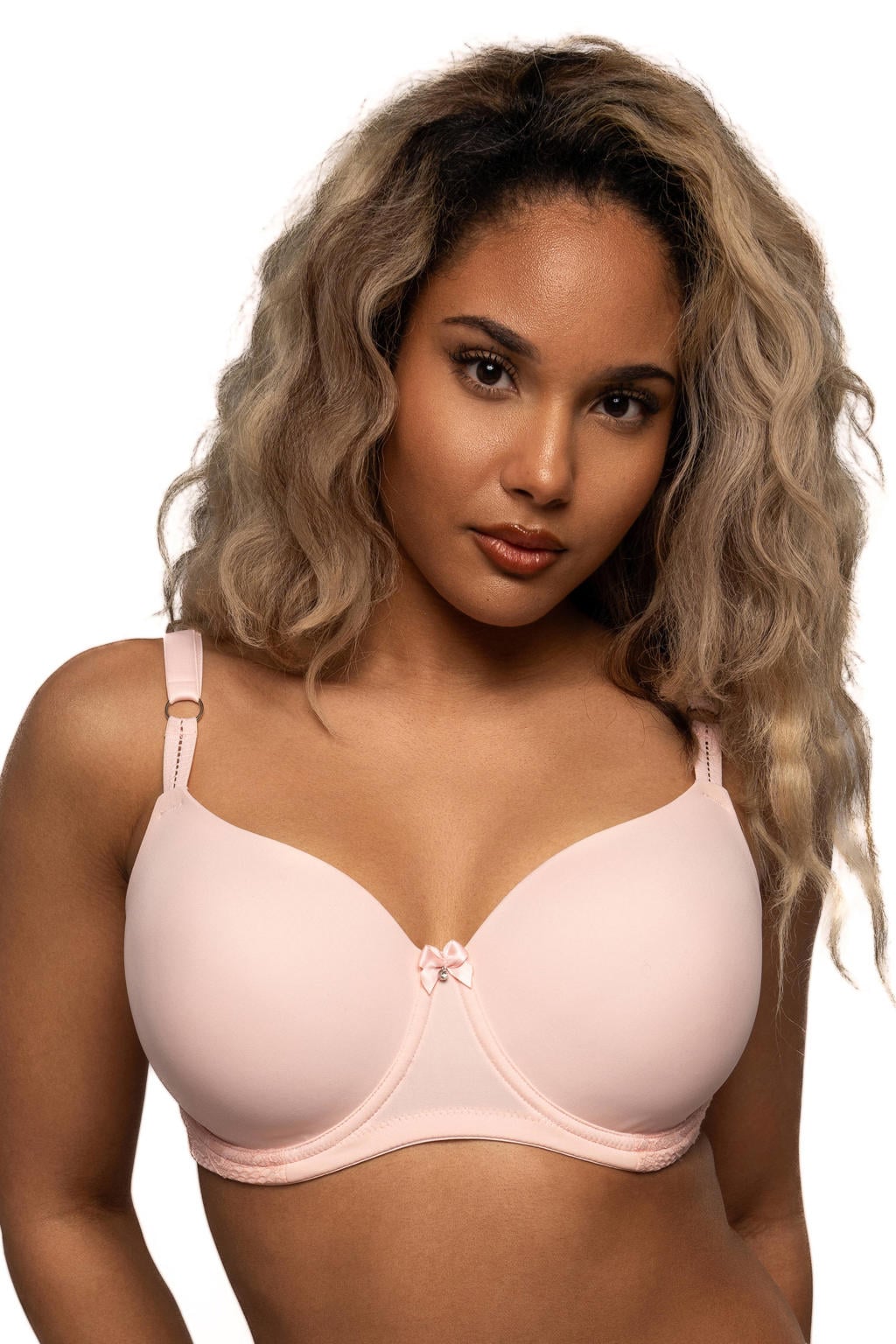 After Eden D-cup & up Faro voorgevormde T-shirt T-shirt-bh met beugel - lichtroze