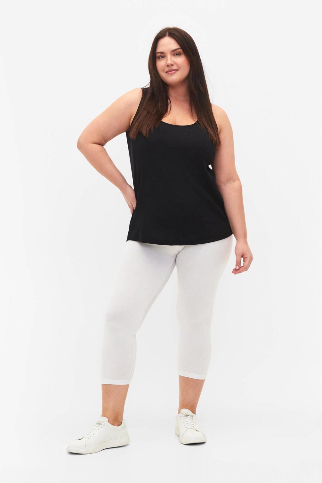 Zizzi 3/4 legging wit