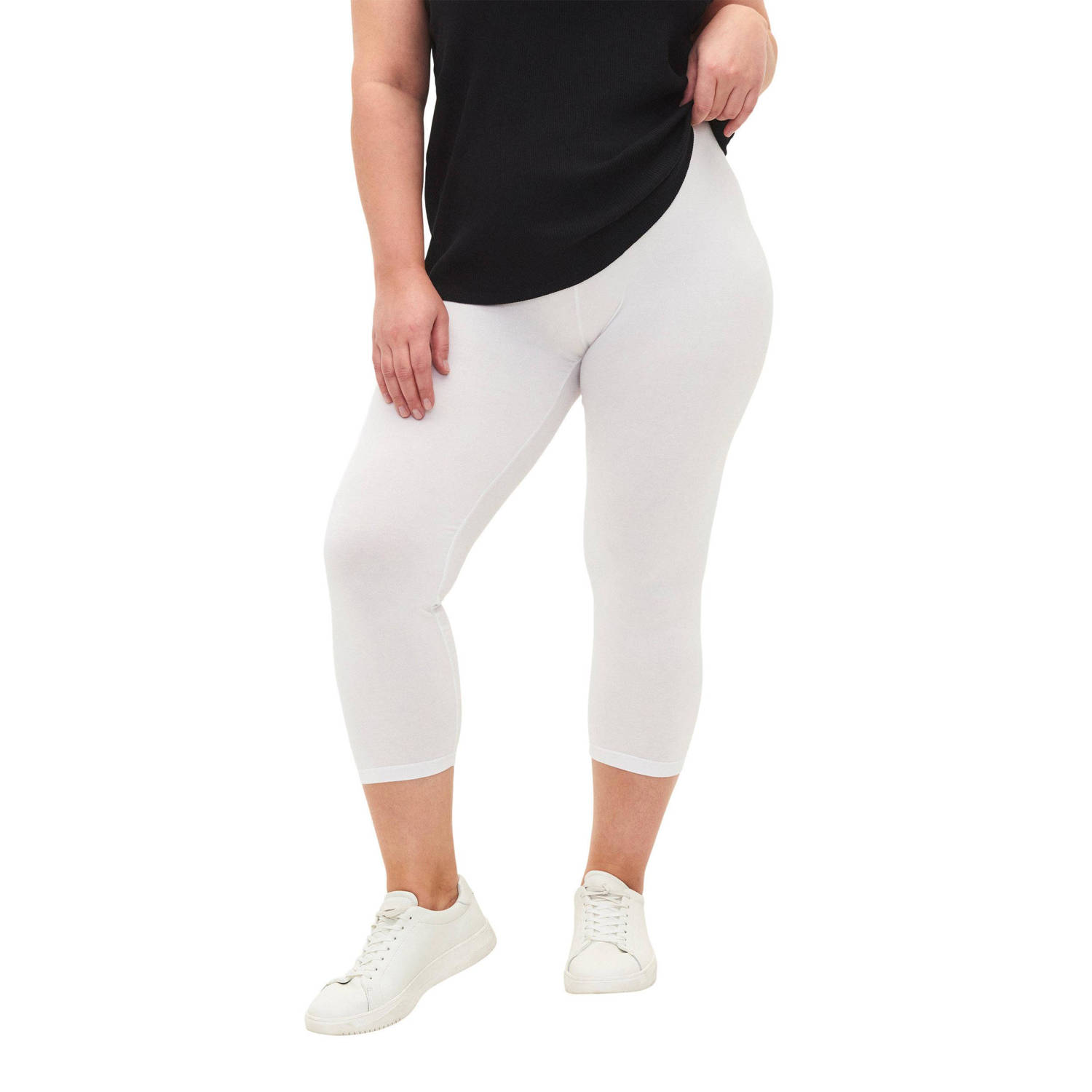 Zizzi 3 4 legging wit