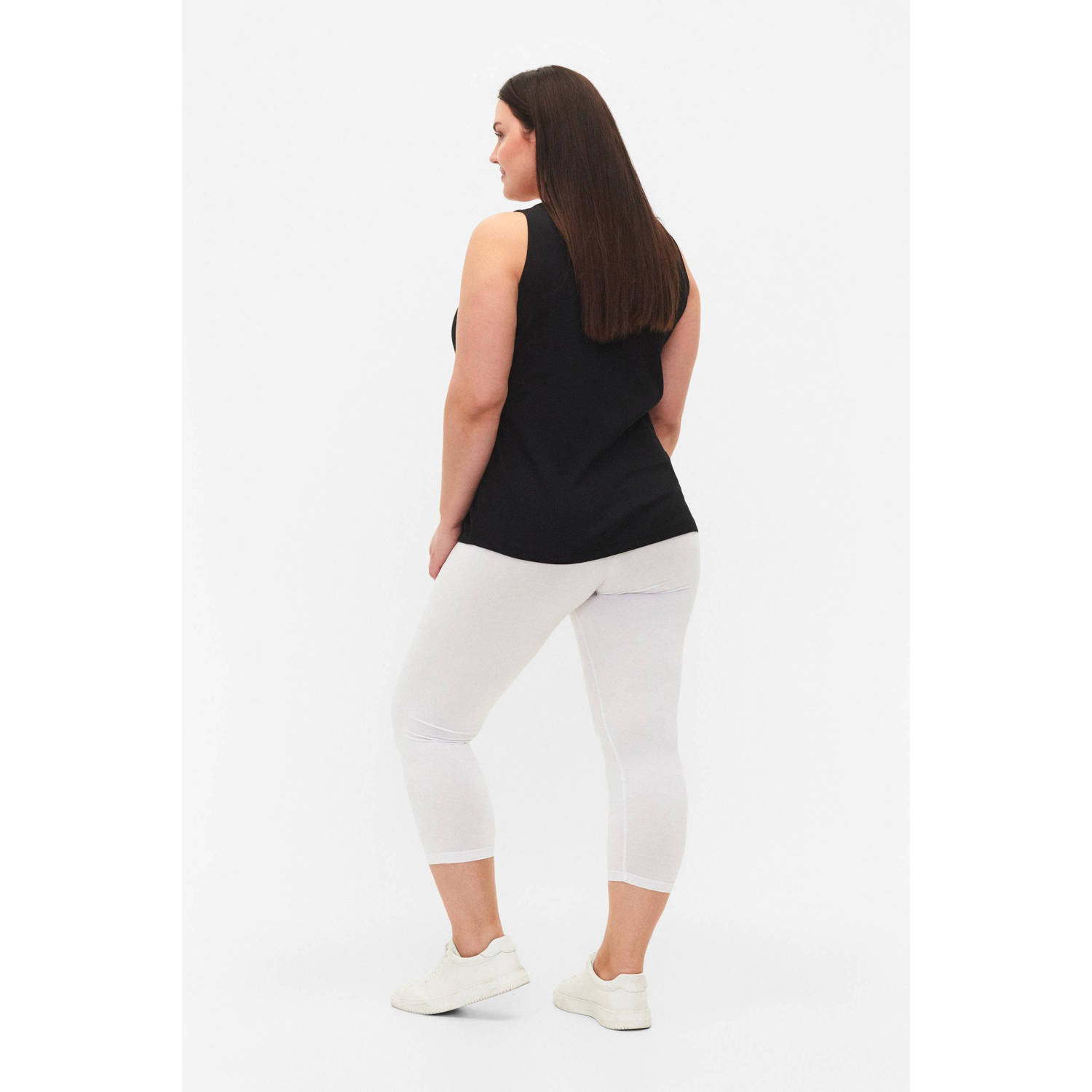 Zizzi 3 4 legging wit