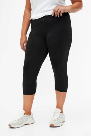 3/4 legging - zwart (set van 2)