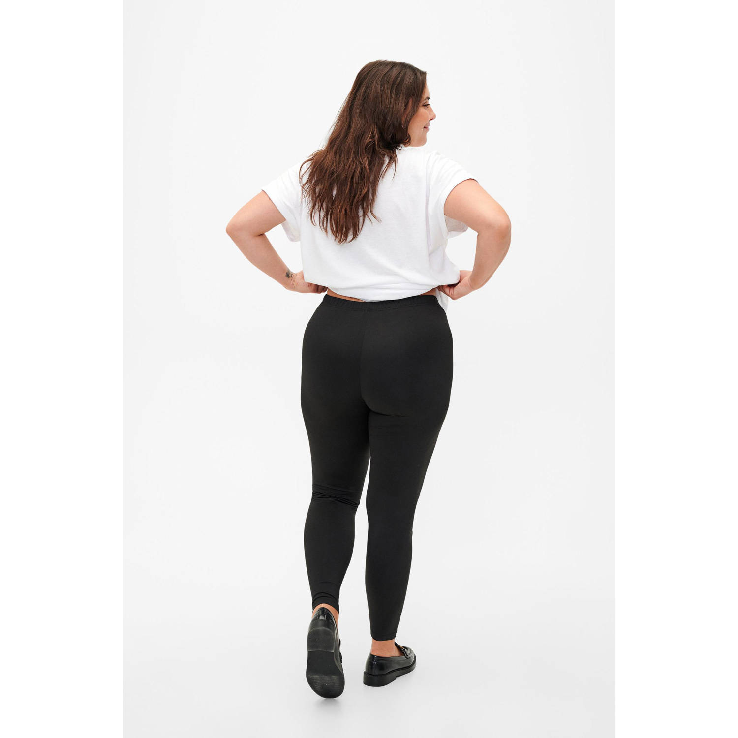 Zizzi legging set van 2 zwart