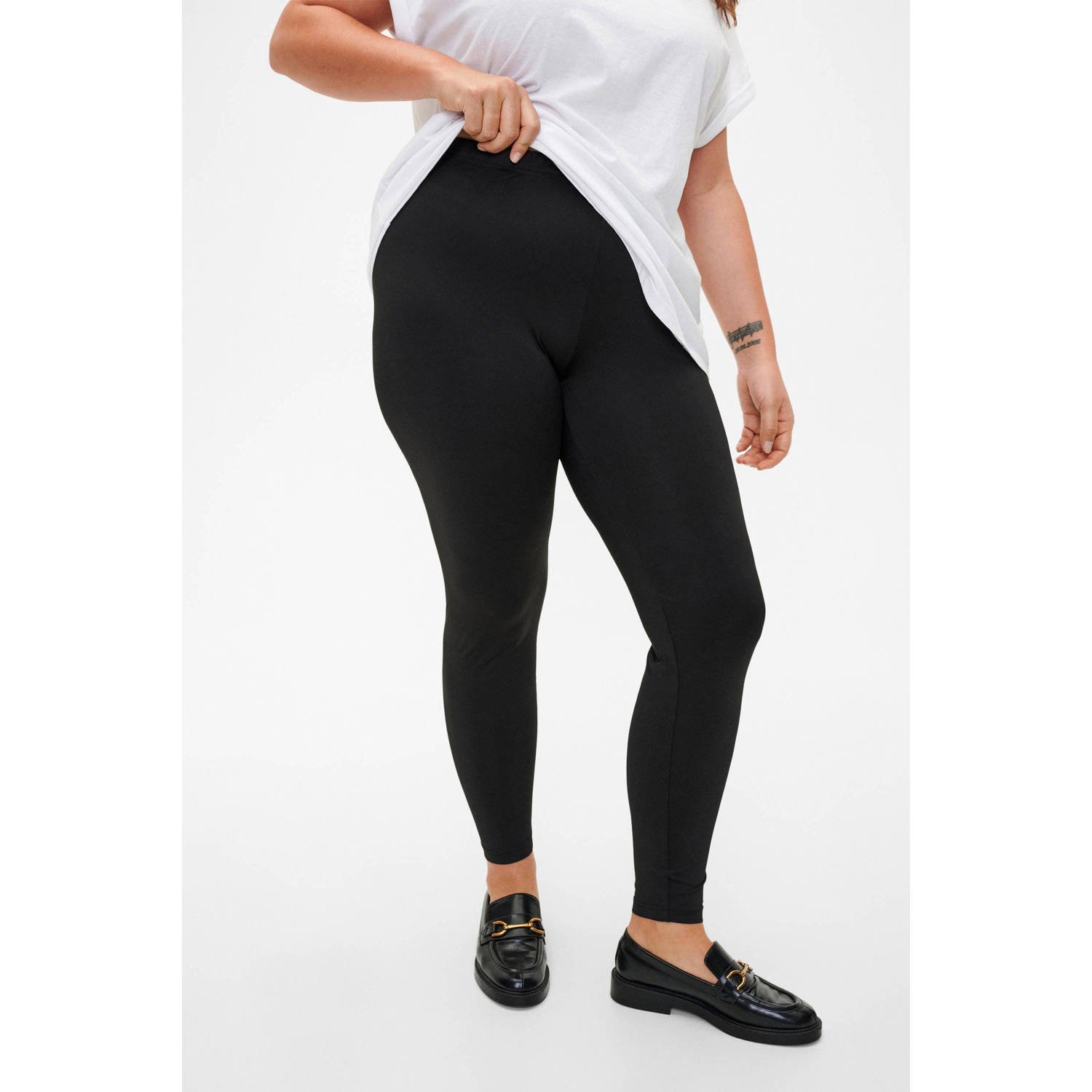 Zizzi legging set van 2 zwart