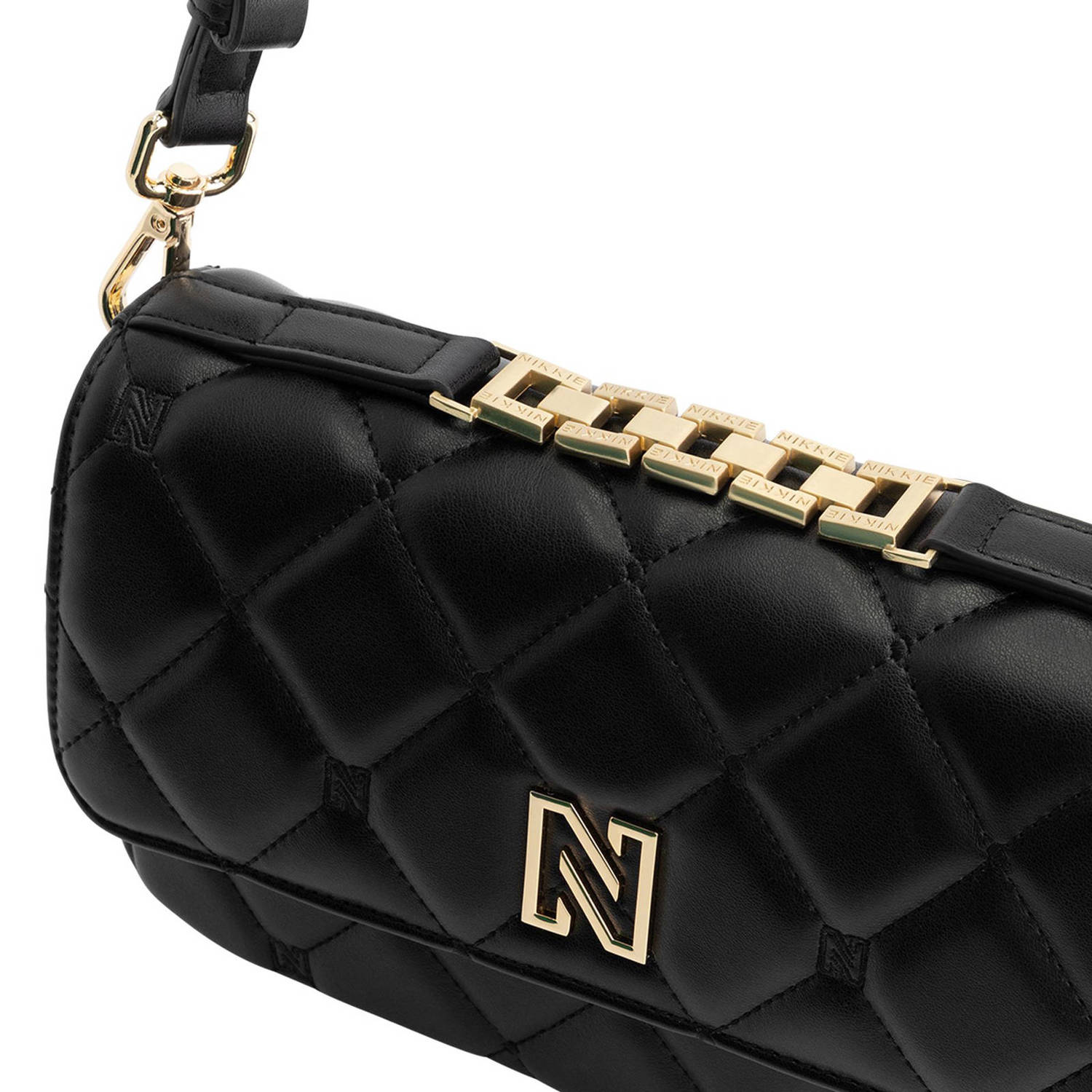 NIKKIE crossbody tas Ann Diamond zwart