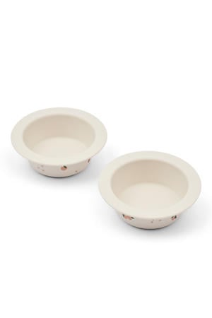 Peony Printed Suction Bowl 2-Pack