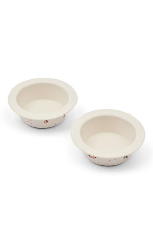 Peony Printed Suction Bowl 2-Pack