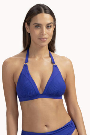 voorgevormde halter bikinitop donkerblauw