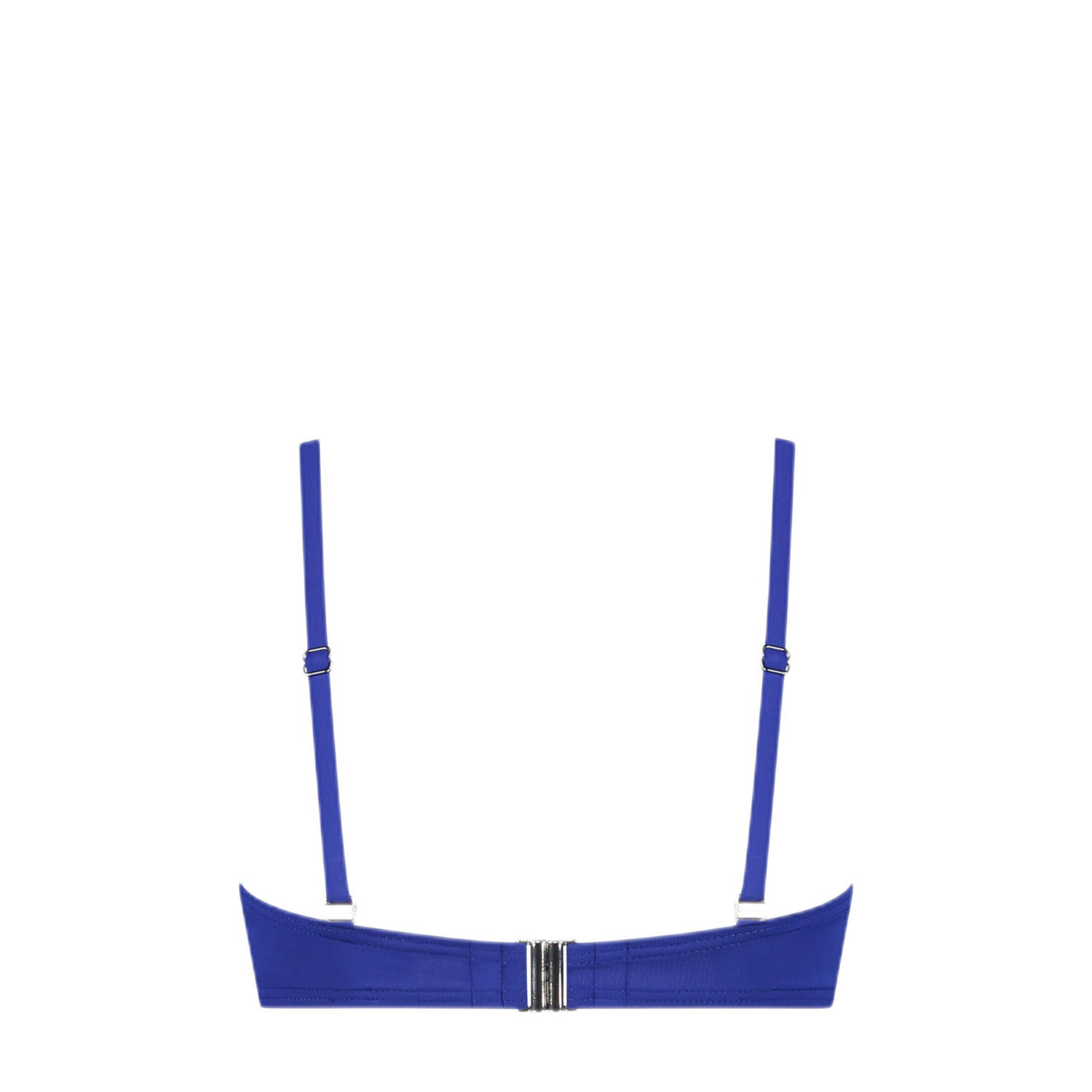 Cyell voorgevormde strapless bandeau bikinitop donkerblauw