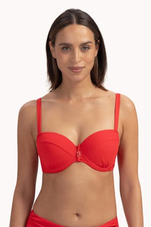 voorgevormde beugel bikinitop rood