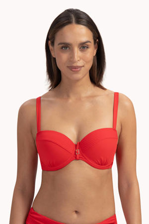 voorgevormde beugel bikinitop rood
