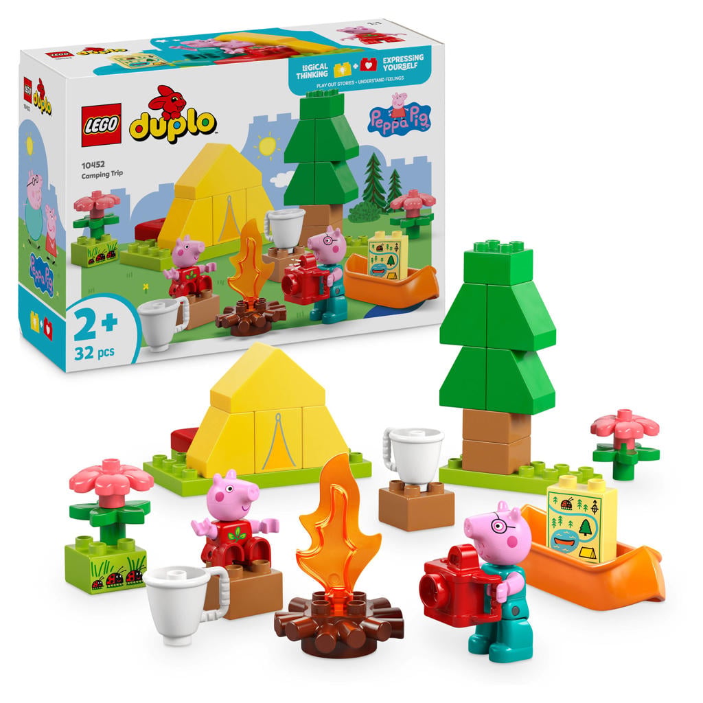 LEGO DUPLO Peppa Pig Kampeertrip, Bouwbare Speelset 10452