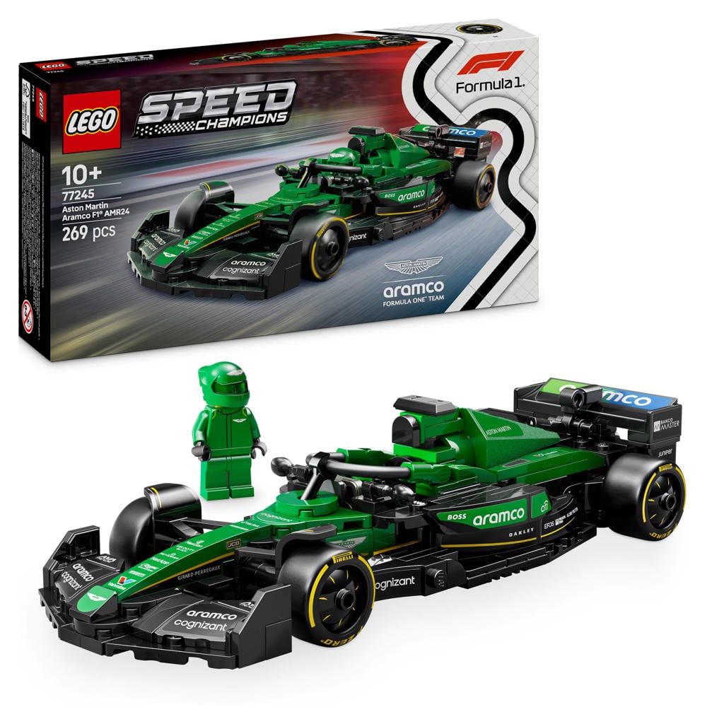 LEGO Speed Champions Aston Martin Aramco F1® AMR24 racewagen 77245