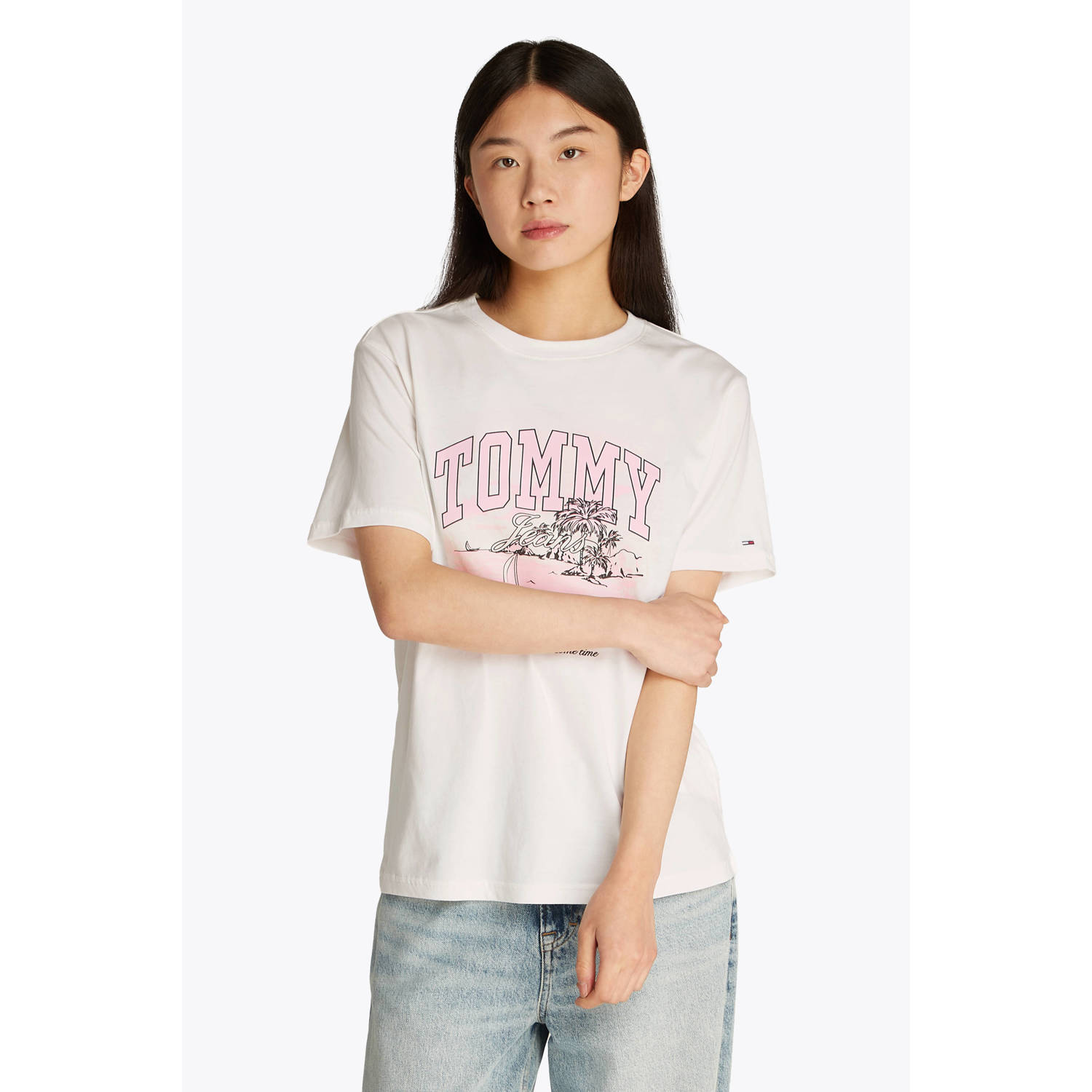 Tommy Jeans T-shirt ecru
