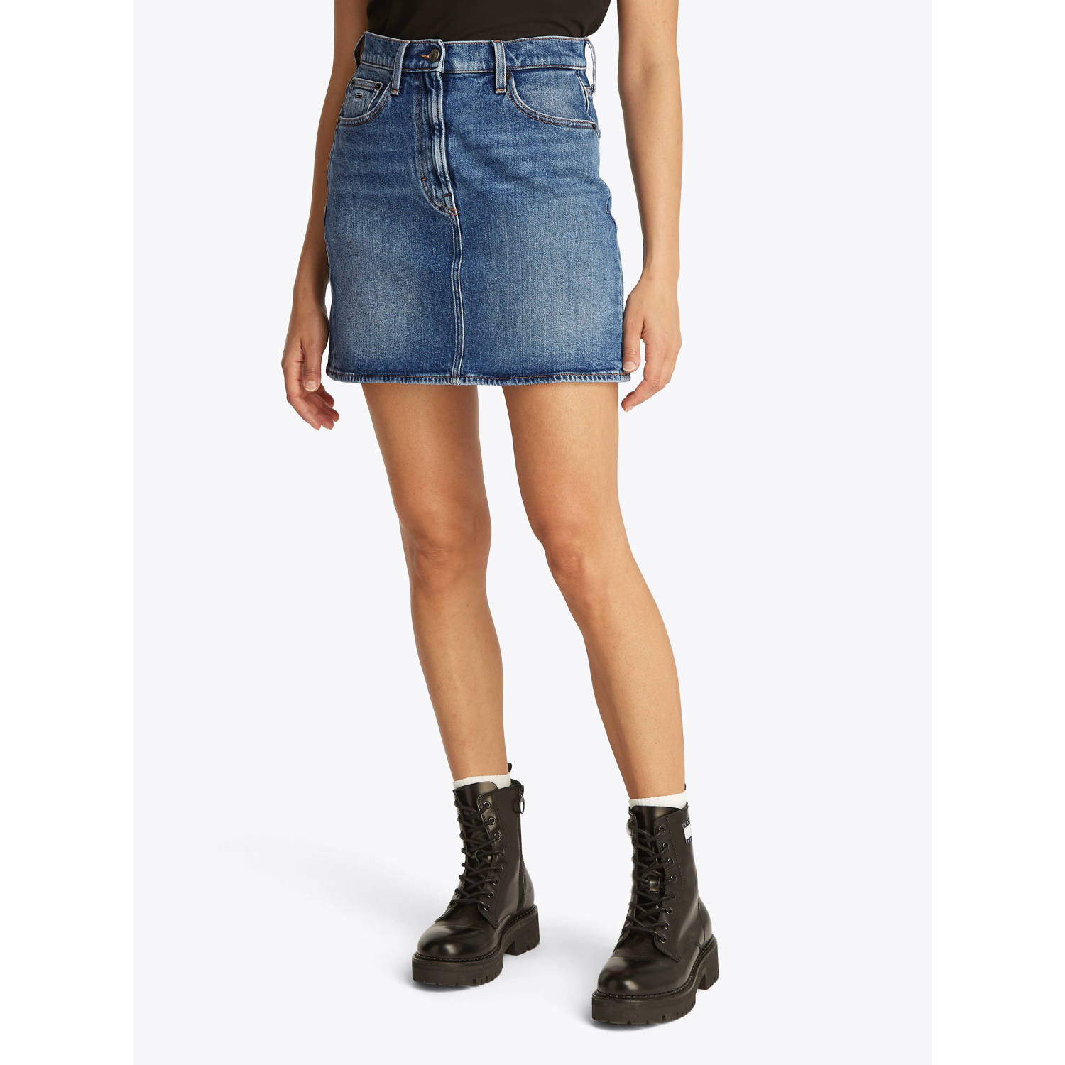 Tommy Jeans spijkerrok medium blue denim