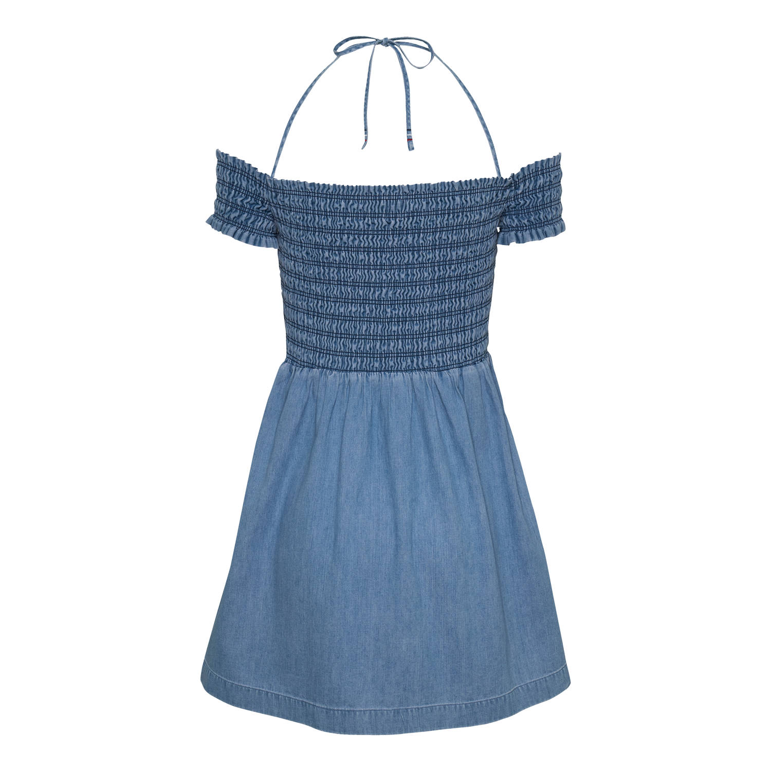 Tommy Jeans korte jurk medium blue denim