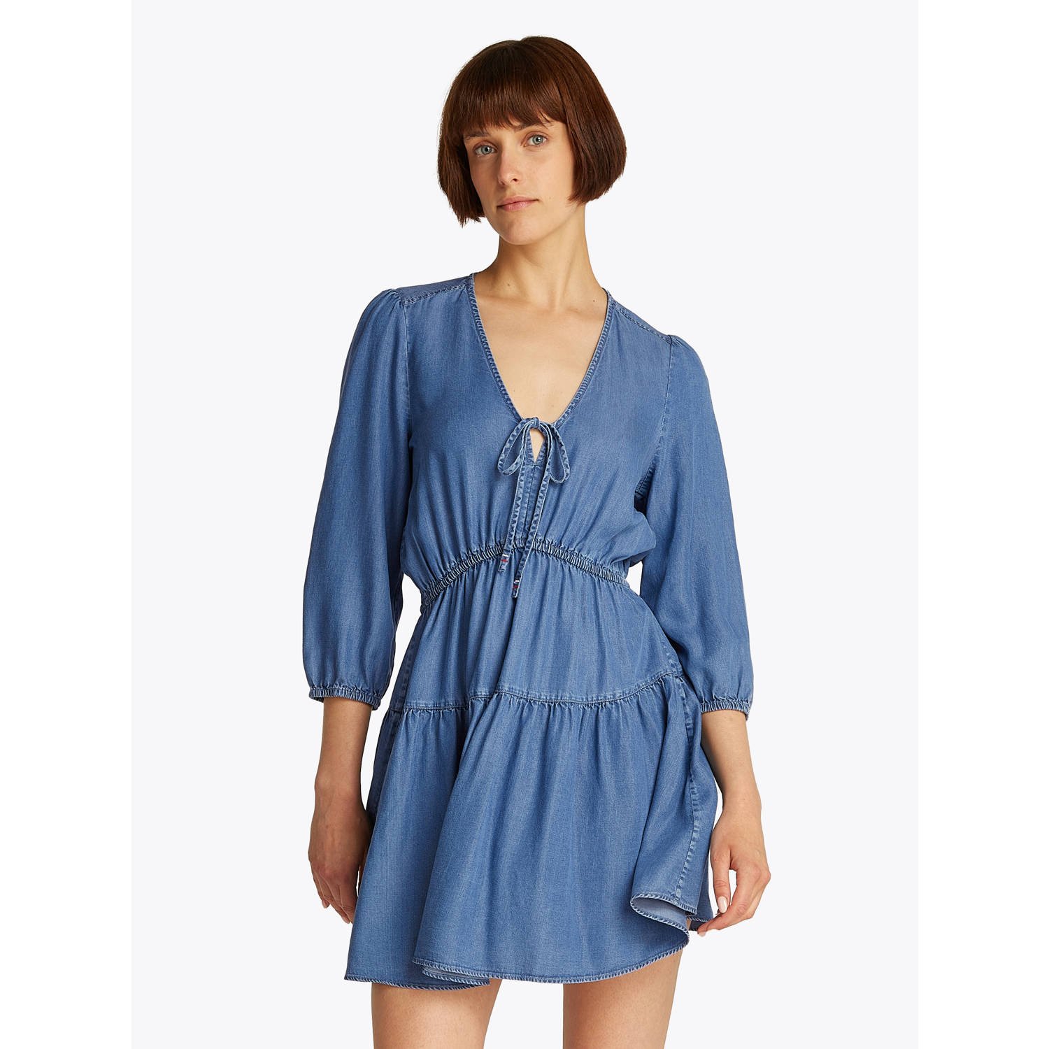 TOMMY JEANS Blousejurk TJW CHAMBRAY MINI DRESS EXT