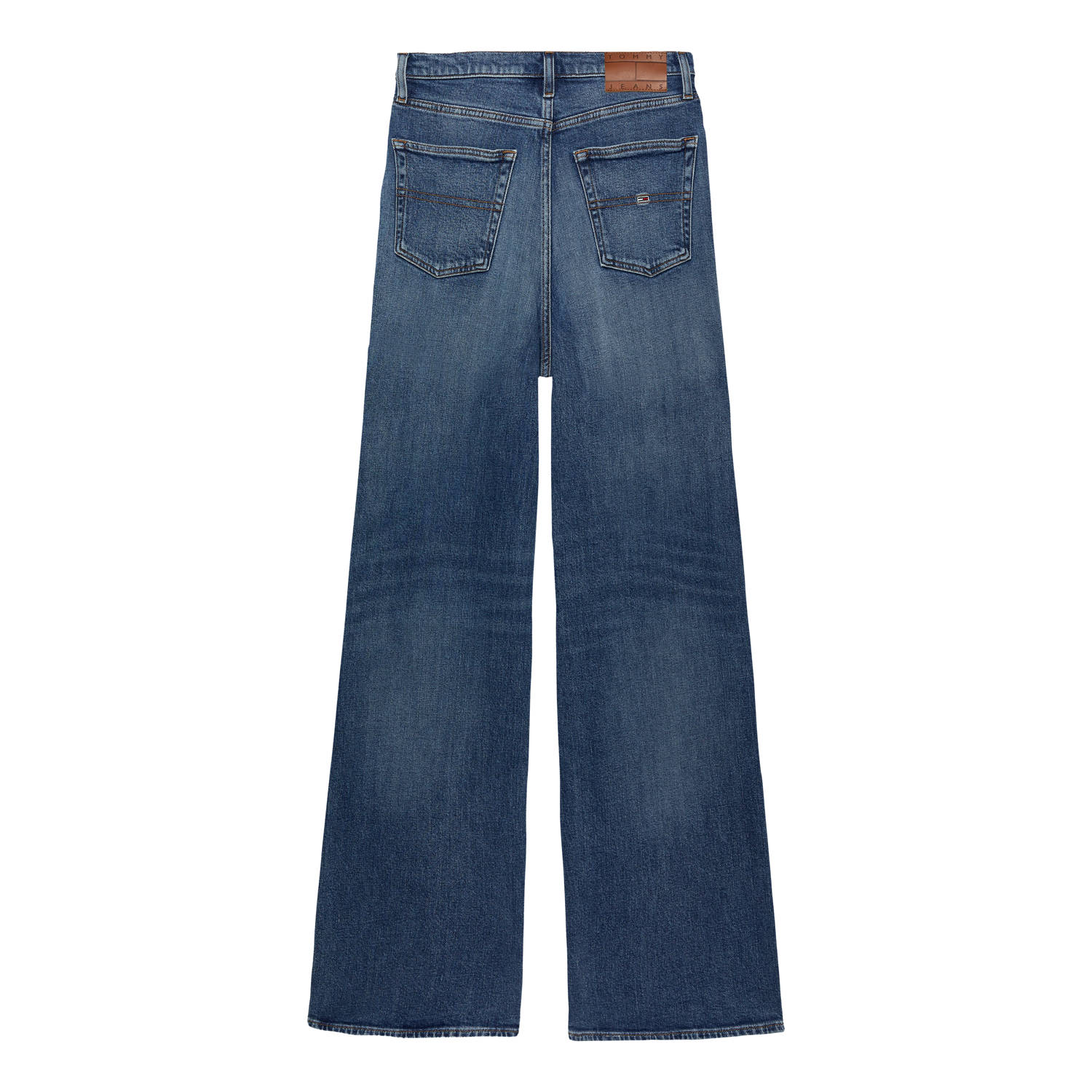 Tommy Jeans high waist wide leg jeans dark blue denim
