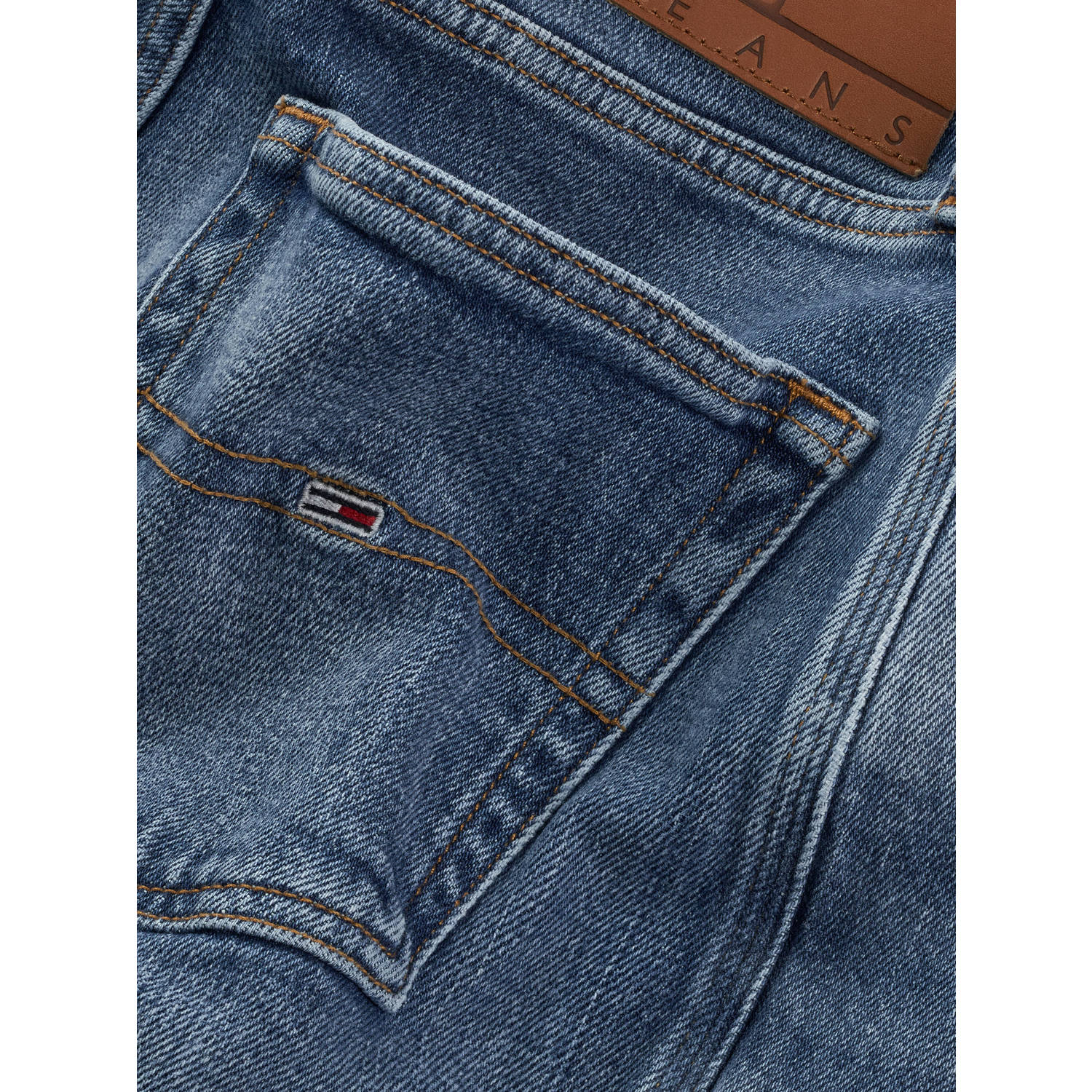Tommy Jeans high waist wide leg jeans dark blue denim