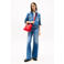 Tommy Jeans high waist wide leg jeans dark blue denim