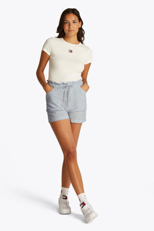 regular waist casual short blauw