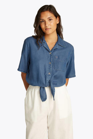 blouse medium blue denim