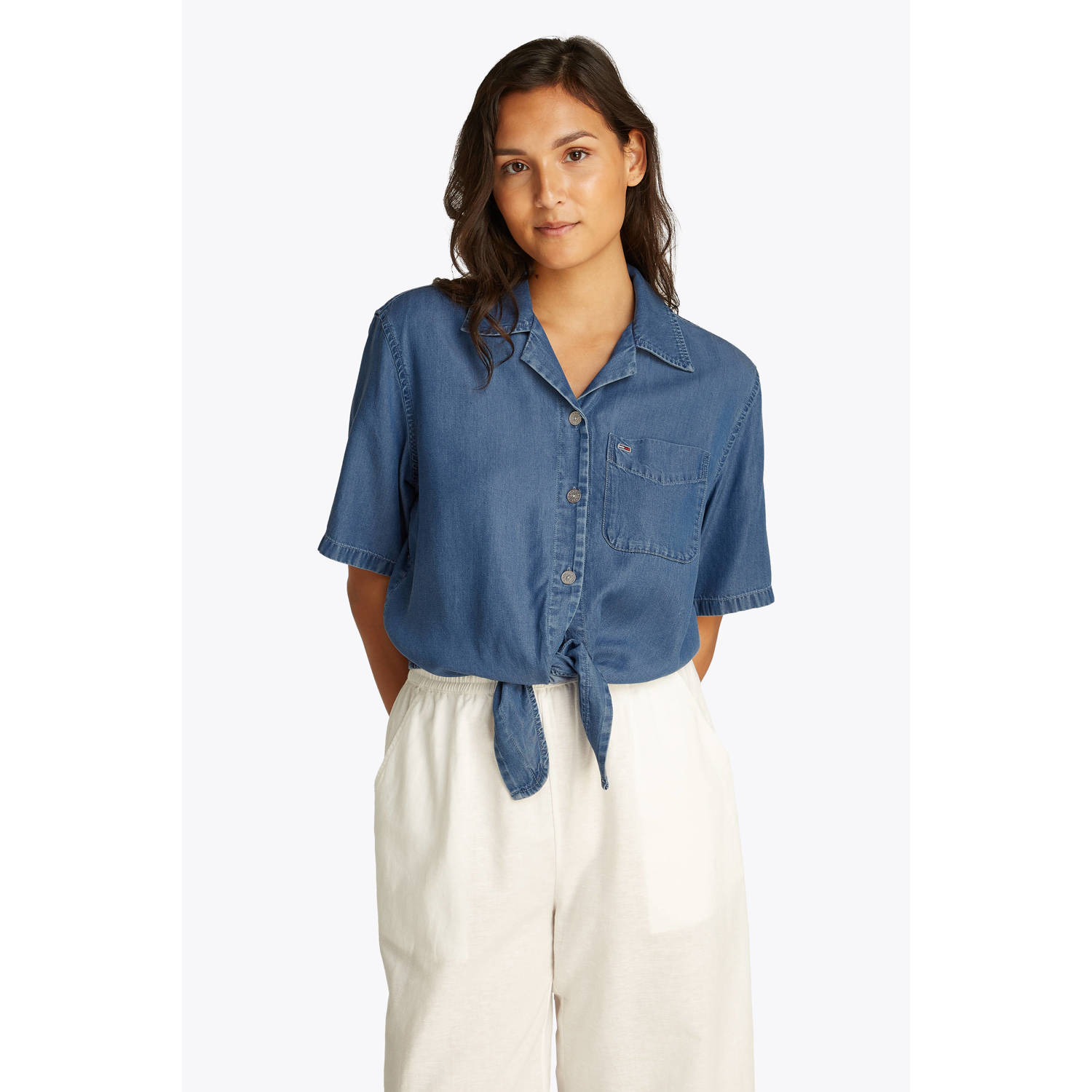 Tommy Jeans blouse medium blue denim