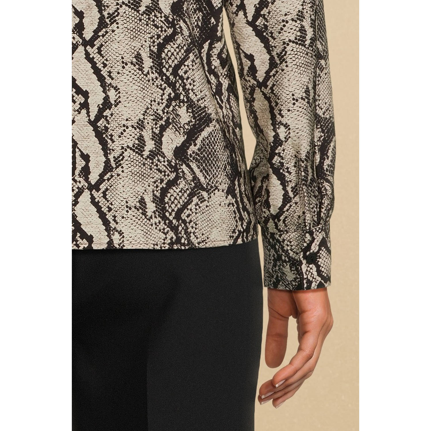 Geisha blouse bruin
