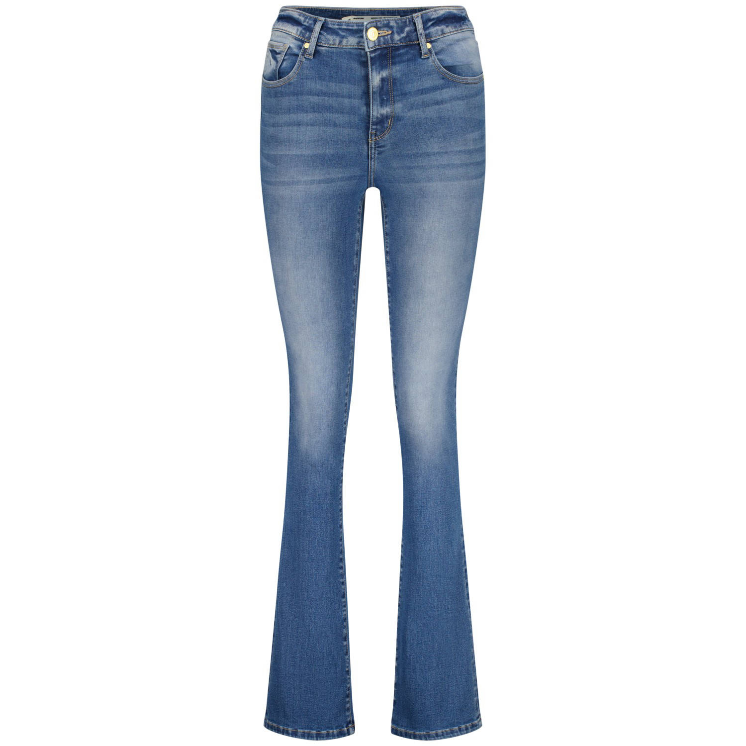 Raizzed Flare jeans met hoge taille in Middenblauw Blue Dames