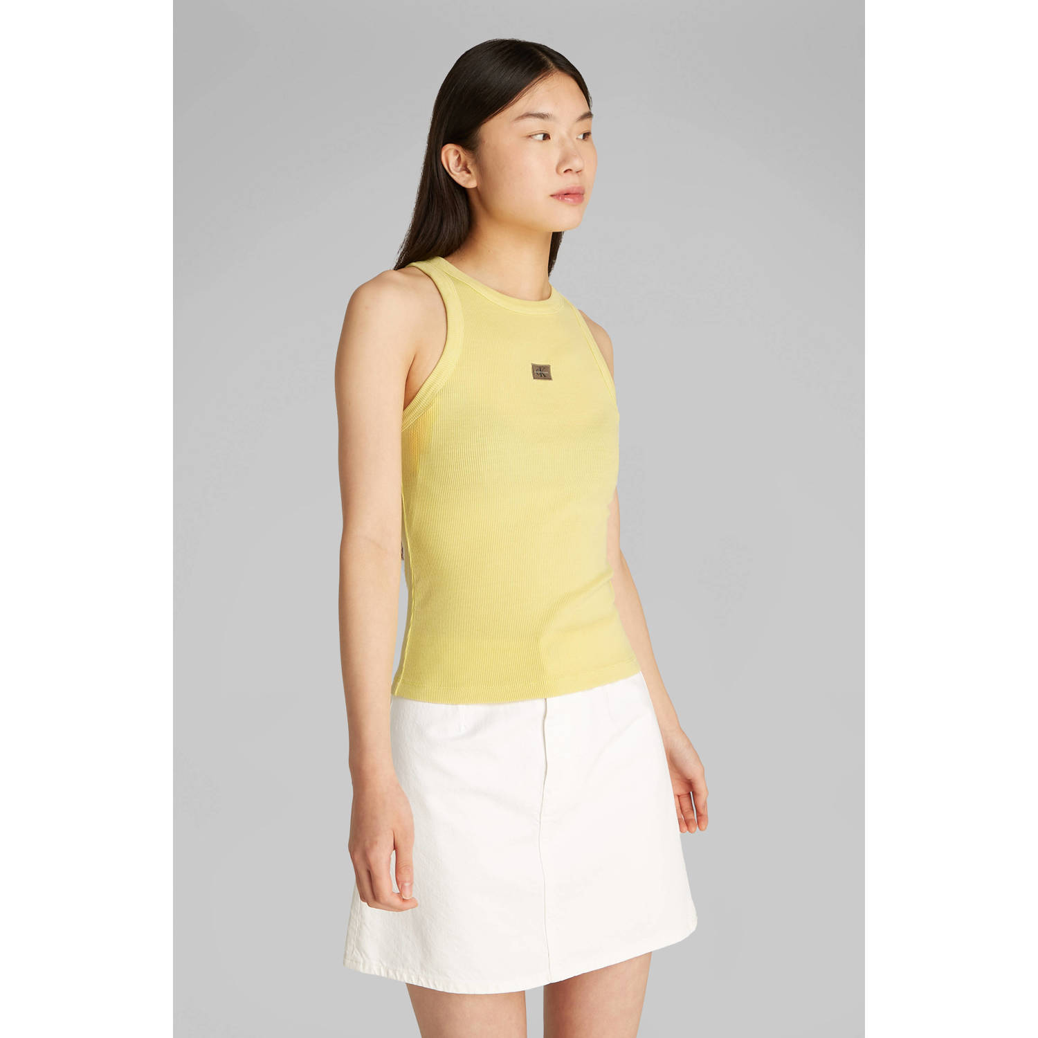 CALVIN KLEIN JEANS top geel