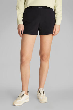 regular waist sweatshort zwart