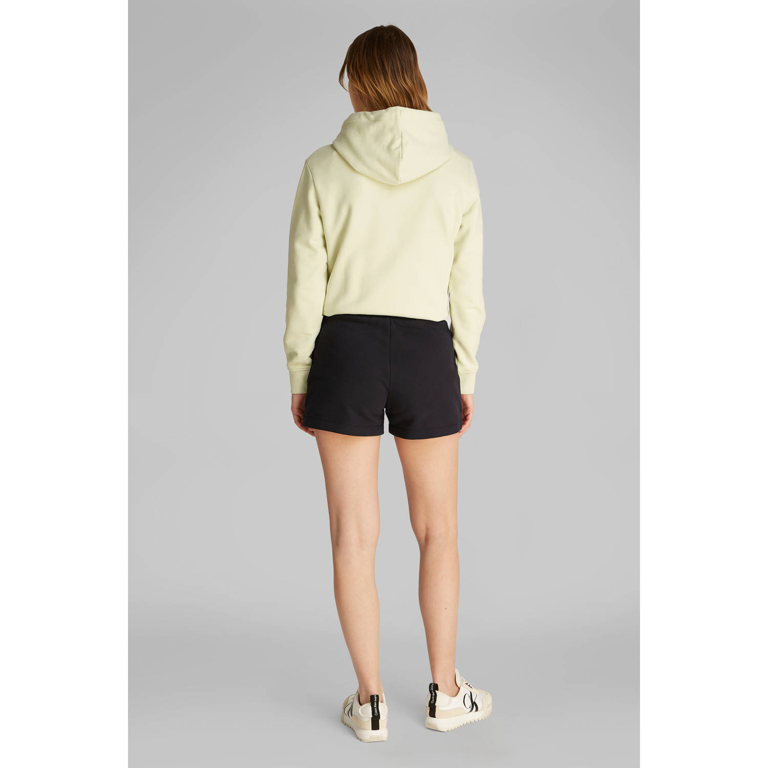 CALVIN KLEIN JEANS regular waist sweatshort zwart