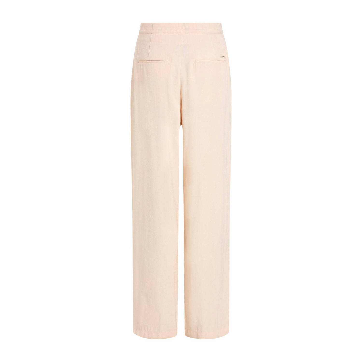 CALVIN KLEIN JEANS straight regular waist broek zand