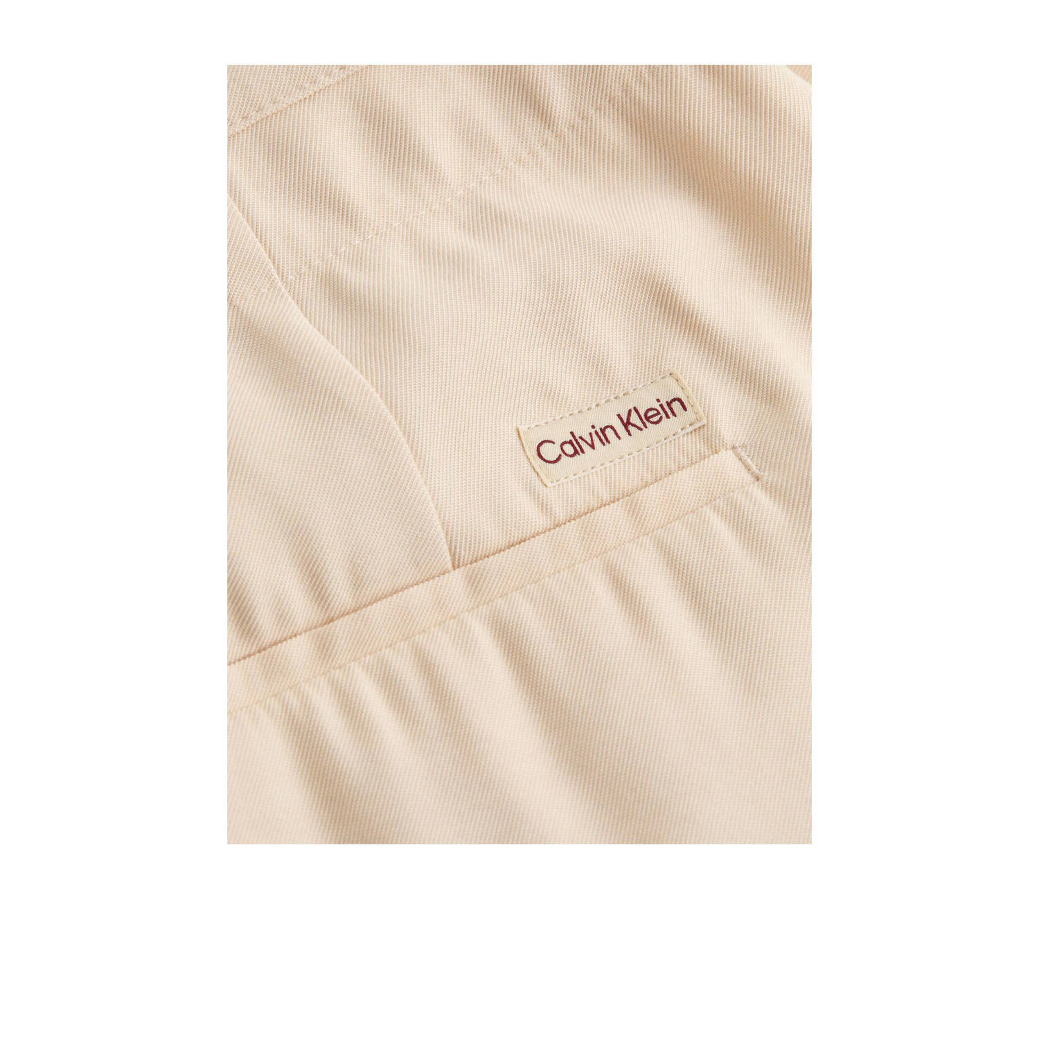 CALVIN KLEIN JEANS straight regular waist broek zand