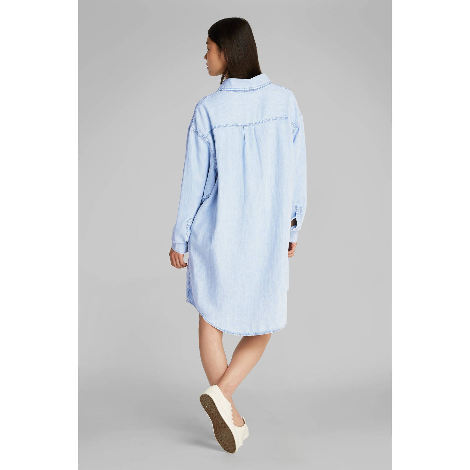 CALVIN KLEIN JEANS blousejurk light blue denim