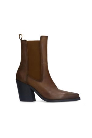 leren chelsea boots bruin