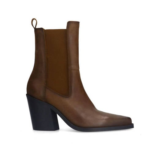 Sacha leren chelsea boots bruin afbeelding
