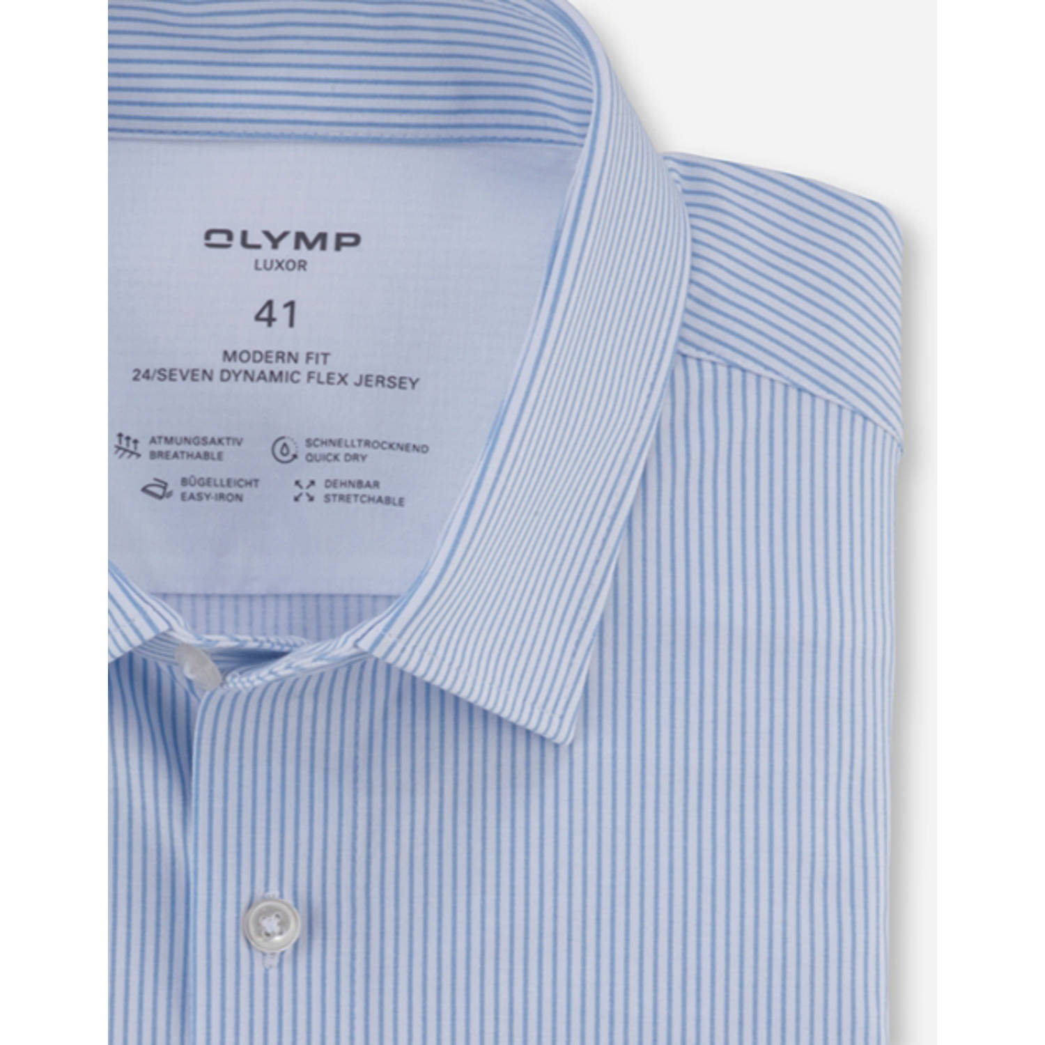 Olymp casual overhemd lichtblauw