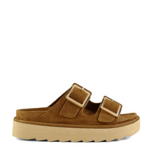 HC.Stormy56  suède slippers cognac