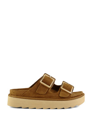 HC.Stormy56  suède slippers cognac