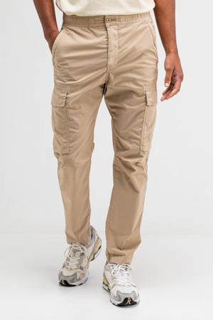 slim fit cargo broek Tristan beige