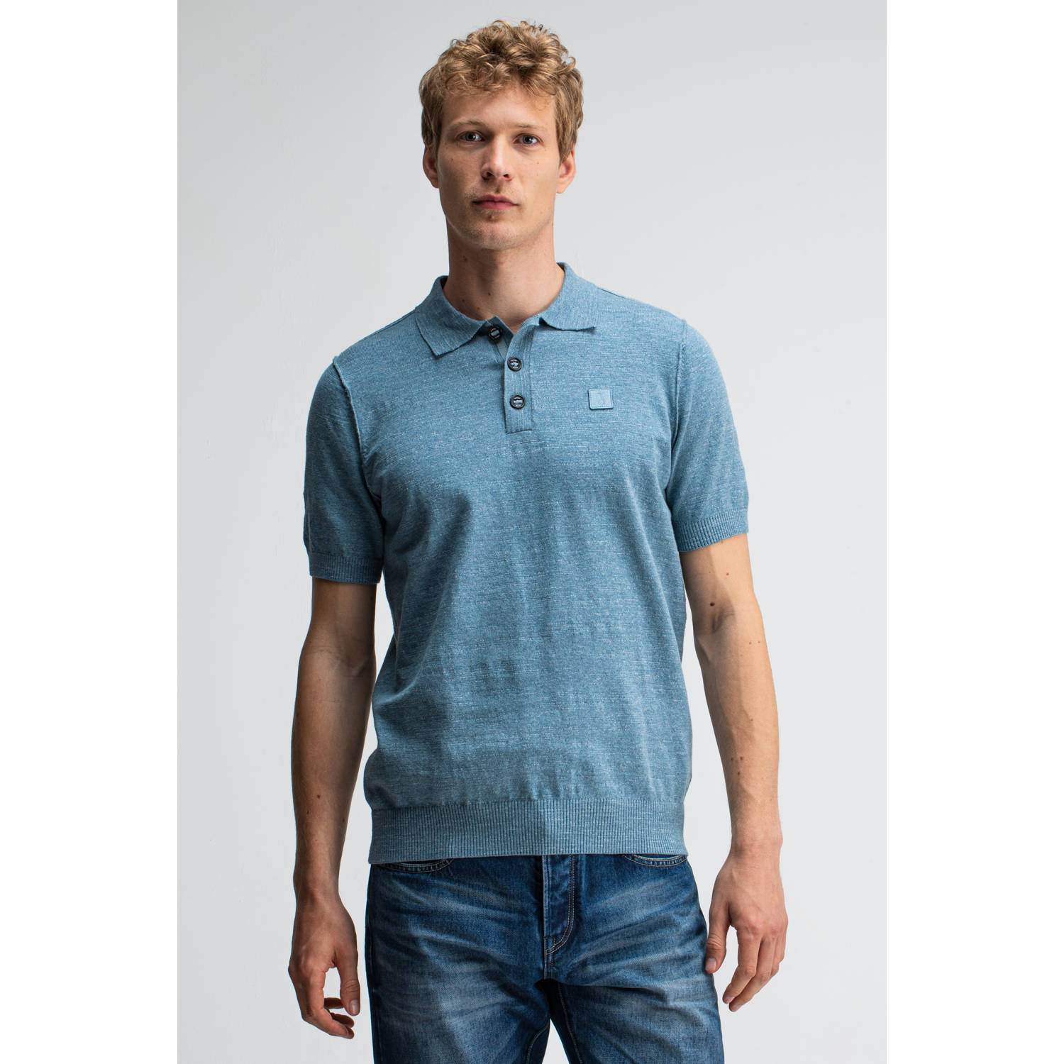 Butcher of Blue Klassieke Polo voor elke gelegenheid Blue Heren